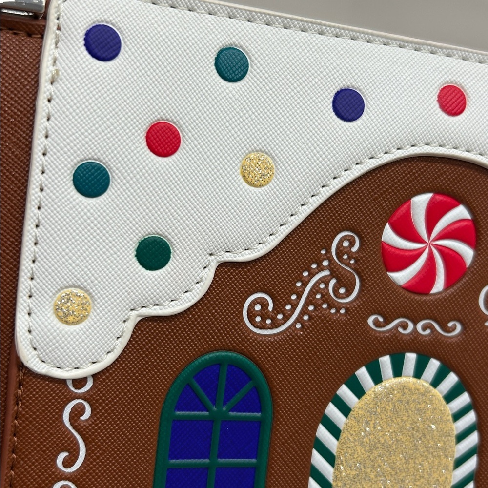 Mad Engine Gingerbread House Crossbody Bag Purse - Picture 5 of 16